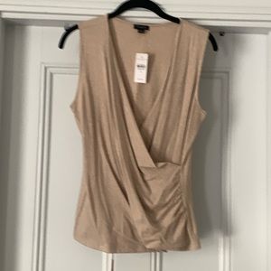 NWT Sleeveless crossbody Ann Taylor top